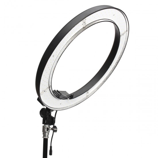 14 Inch Dimmable 5500K LED Ring Video Light With Diffuser Light Stand Tripod