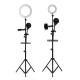 16/25cm Dimmable LED Video Ring Light Tripod Stand with Phone/Mic Holder bluetooth Selfie Shutter for Youtube Tik Tok Live Streaming 16/25cm Dimmable LED Video Ring Light Tripod Stand with Phone/Mic Holder bluetooth Selfie Shutter for Youtube Tik Tok Live Streaming