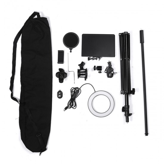 16/25cm Dimmable LED Video Ring Light Tripod Stand with Phone/Mic Holder bluetooth Selfie Shutter for Youtube Tik Tok Live Streaming 16/25cm Dimmable LED Video Ring Light Tripod Stand with Phone/Mic Holder bluetooth Selfie Shutter for Youtube Tik Tok Live Streaming