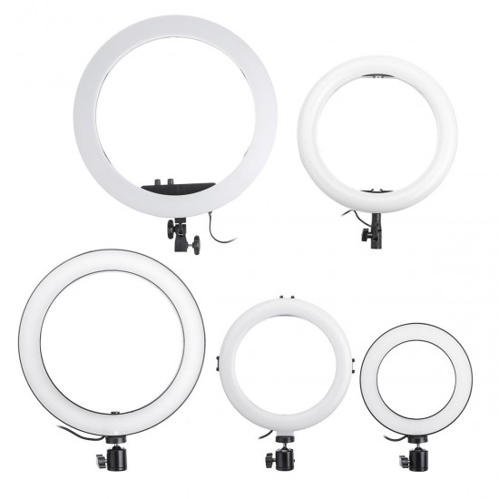 16CM 20CM 26CM 36CM 48CM Dimmable Video Ring Light with Tripod Head Cold Shoe Mount Phone Clip for Youtube TikTok Live Streaming 16CM 20CM 26CM 36CM 48CM Dimmable Video Ring Light with Tripod Head Cold Shoe Mount Phone Clip for Youtube TikTok Live Streaming