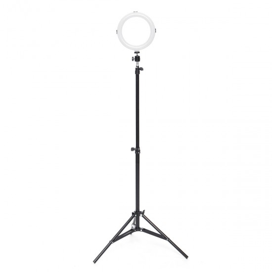 16CM 20CM 26CM 36CM 48CM Dimmable Video Ring Light with Tripod Head Cold Shoe Mount Phone Clip for Youtube TikTok Live Streaming