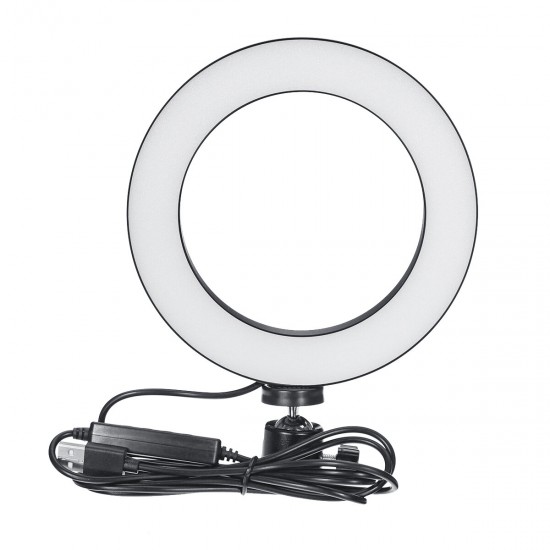 16cm 20cm 26cm 3500-5500k Photography Dimmable LED Selfie Ring Light Photo Studio Lamp With Phone Holder USB Plug For Video Live Blogger Photograph TikTok