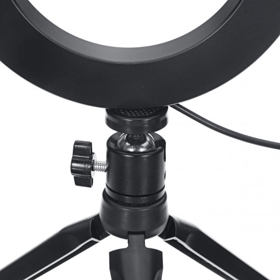 16cm 20cm 26cm 3500-5500k Photography Dimmable LED Selfie Ring Light Photo Studio Lamp With Phone Holder USB Plug For Video Live Blogger Photograph TikTok