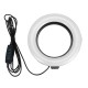 16cm LED Ring Light 10 Brightness Dimmable for Youtube Live Stream Tiktok Broadcast 2800-6500K Fill Light with Tripod Stand Dual Phone Clip