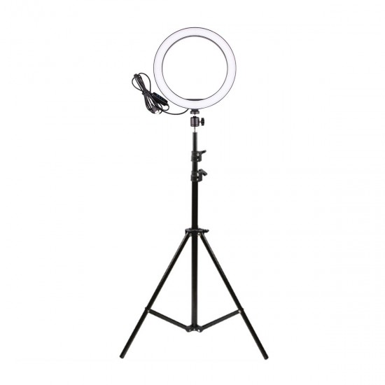 16cm LED Ring Light Dimmable LED Beauty Ring Fill Light Photography for Selfie Live Stream Broadcast with Tripod Stand for Youtube Vloging