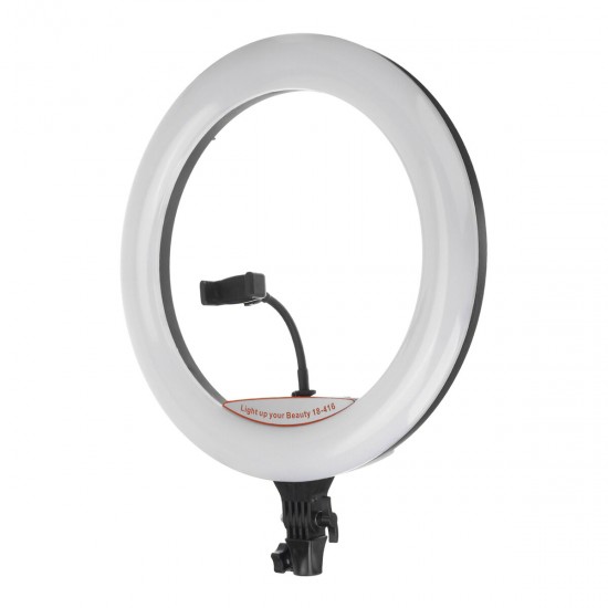 17.7 inch Selfie LED Ring Light for Youtube Tiktok Live Broadcast 3 Modes 10 Brightness Dimmable Mackup Fill Light for Mobile Phone Camera Photography