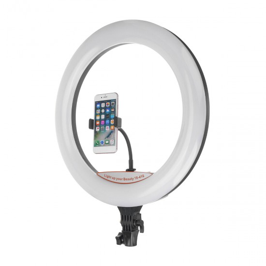 17.7 inch Selfie LED Ring Light for Youtube Tiktok Live Broadcast 3 Modes 10 Brightness Dimmable Mackup Fill Light for Mobile Phone Camera Photography 17.7 inch Selfie LED Ring Light for Youtube Tiktok Live Broadcast 3 Modes 10 Brightness Dimmable Mackup Fill Light for Mobile Phone Camera Photography