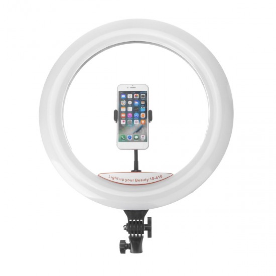 17.7 inch Selfie LED Ring Light for Youtube Tiktok Live Broadcast 3 Modes 10 Brightness Dimmable Mackup Fill Light for Mobile Phone Camera Photography 17.7 inch Selfie LED Ring Light for Youtube Tiktok Live Broadcast 3 Modes 10 Brightness Dimmable Mackup Fill Light for Mobile Phone Camera Photography