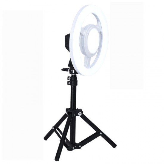 24W 5500K 10 Inch LED Video Ring Light Round Selfie Lamp With 50CM Tripod Light Stand