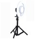 24W 5500K 10 Inch LED Video Ring Light Round Selfie Lamp With 50CM Tripod Light Stand 24W 5500K 10 Inch LED Video Ring Light Round Selfie Lamp With 50CM Tripod Light Stand
