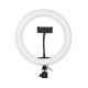 26cm 120 Lamp Beads LED Ring Light 3 Modes Dimmable Selfie Light with Phone Holder for Youtube Stream Video Makeup Live Selfie