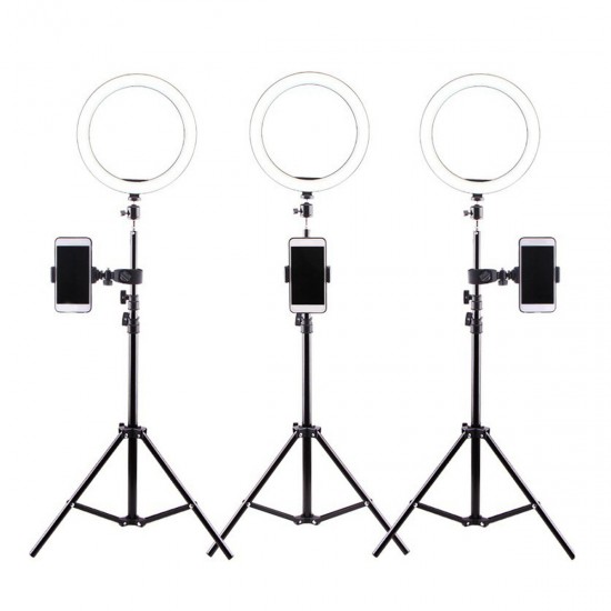 26cm 2700k-6500k Dimmable USB LED Ring Light with 50cm 160cm 210cm Tripod Phone Holder for Youtube Video Makeup Selfie 26cm 2700k-6500k Dimmable USB LED Ring Light with 50cm 160cm 210cm Tripod Phone Holder for Youtube Video Makeup Selfie