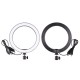 26cm 2700k-6500k Dimmable USB LED Ring Light with 50cm 160cm 210cm Tripod Phone Holder for Youtube Video Makeup Selfie