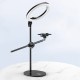 26cm LED Ring Light Camera Fill Light Overhead Desktop Stand Bracket for Mobile Phone Camera Live Broadcast Photo Photography Video Recording Ring Light 26cm LED Ring Light Camera Fill Light Overhead Desktop Stand Bracket for Mobile Phone Camera Live Broadcast Photo Photography Video Recording Ring Light