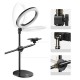 26cm LED Ring Light Camera Fill Light Overhead Desktop Stand Bracket for Mobile Phone Camera Live Broadcast Photo Photography Video Recording Ring Light 26cm LED Ring Light Camera Fill Light Overhead Desktop Stand Bracket for Mobile Phone Camera Live Broadcast Photo Photography Video Recording Ring Light