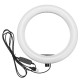 26cm LED Ring Light for Youtube Live Stream Tiktok Broadcast 10 Brightness Dimmable 2800-6500K Makeup Fill Light with Tripod Stand Dual Phone Clip