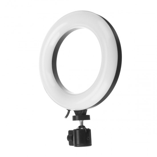 6.3 inch RGBW Full Color LED Ring Light for Youtube Tiktok Live Broadcast Makeup Fill Light for Mobile Phone Camera Photography Selfie