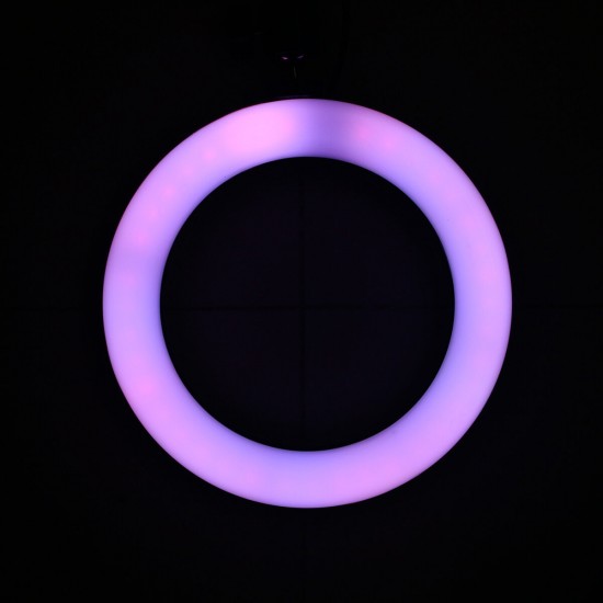 6.3 inch RGBW Full Color LED Ring Light for Youtube Tiktok Live Broadcast Makeup Fill Light for Mobile Phone Camera Photography Selfie