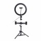 8 Inch Video Photography Live Streaming Ring Light with 50cm Light Stand 3 Phone Clip 8 Inch Video Photography Live Streaming Ring Light with 50cm Light Stand 3 Phone Clip