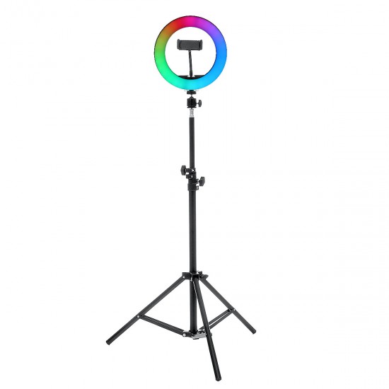 8/10inch 360° Adjustment RGB LED Ring Light Full Color LED Selfie Fill Light Phone Video for Photography Vlog