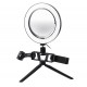 8.7/12.6 Inch Dimmable 120 LED Video Ring Light Tripod Stand Kit for Youtube Tik Tok Live Streaming