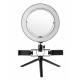 8.7/12.6 Inch LED Dimmable Video Ring Light Tripod Stand with Mirror 2 Phone Clip for Youtube Tik Tok Makeup Live Streaming 8.7/12.6 Inch LED Dimmable Video Ring Light Tripod Stand with Mirror 2 Phone Clip for Youtube Tik Tok Makeup Live Streaming