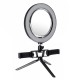 8.7/12.6 Inch LED Dimmable Video Ring Light Tripod Stand with Mirror 2 Phone Clip for Youtube Tik Tok Makeup Live Streaming