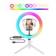 BW-SL5 RGB Ring Light Selfie Lamp Ring Light Ringlamp for Youtube Tiktok Makeup Photography Light for Live Broadcast BW-SL5 RGB Ring Light Selfie Lamp Ring Light Ringlamp for Youtube Tiktok Makeup Photography Light for Live Broadcast