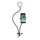 Clip LED Ring Light for Selfie Live Broadcast 3000-5000K Dimmable Makeup Fill Light for Youtube Facebook with Mobile Phone Holder Table Lamp Flexible Desk Night Lamp for Reading Net Class Clip LED Ring Light for Selfie Live Broadcast 3000-5000K Dimmable Makeup Fill Light for Youtube Facebook with Mobile Phone Holder Table Lamp Flexible Desk Night Lamp for Reading Net Class