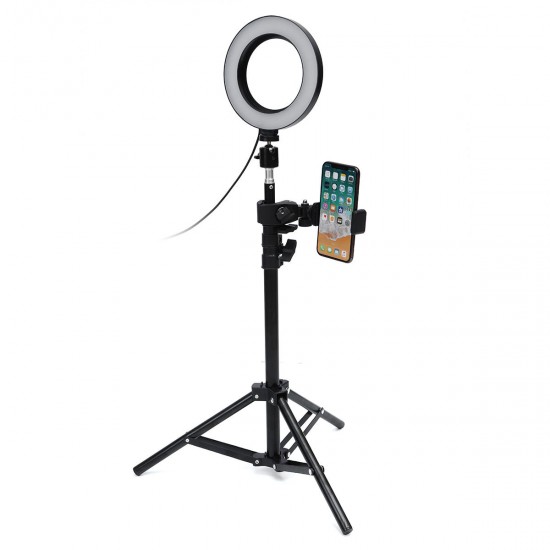 Dimmable LED Studio Camera Ring Light Makeup Photo Lamp Selfie Stand USB Plug Tripod with Phone Holder for Youtube Video Dimmable LED Studio Camera Ring Light Makeup Photo Lamp Selfie Stand USB Plug Tripod with Phone Holder for Youtube Video