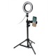 Dimmable LED Studio Camera Ring Light Makeup Photo Lamp Selfie Stand USB Plug Tripod with Phone Holder for Youtube Video Dimmable LED Studio Camera Ring Light Makeup Photo Lamp Selfie Stand USB Plug Tripod with Phone Holder for Youtube Video