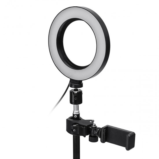 Dimmable LED Studio Camera Ring Light Makeup Photo Lamp Selfie Stand USB Plug Tripod with Phone Holder for Youtube Video Dimmable LED Studio Camera Ring Light Makeup Photo Lamp Selfie Stand USB Plug Tripod with Phone Holder for Youtube Video