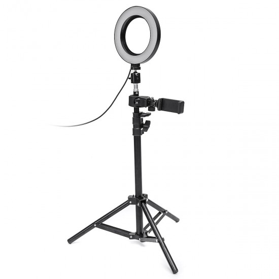 Dimmable LED Studio Camera Ring Light Makeup Photo Lamp Selfie Stand USB Plug Tripod with Phone Holder for Youtube Video Dimmable LED Studio Camera Ring Light Makeup Photo Lamp Selfie Stand USB Plug Tripod with Phone Holder for Youtube Video