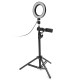 Dimmable LED Studio Camera Ring Light Makeup Photo Lamp Selfie Stand USB Plug Tripod with Phone Holder for Youtube Video Dimmable LED Studio Camera Ring Light Makeup Photo Lamp Selfie Stand USB Plug Tripod with Phone Holder for Youtube Video