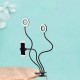 Flexible 9cm USB Charging 3 Color LED Ring Light Live Broadcast Selfie Fill Light with Mobile Phone Holder Flexible 9cm USB Charging 3 Color LED Ring Light Live Broadcast Selfie Fill Light with Mobile Phone Holder