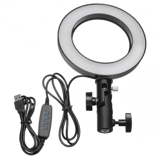 LED Ring Light Photo Studio Camera Light Photography Dimmable Video Light for Youtube Makeup Selfie with Tripod Phone Holder
