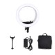 LE-620B-02 24W 3200-5500K 14inch Dimmable LED Selfie Ring Light Photography Video Fill Light Ring Lamp with Phone Clip LE-620B-02 24W 3200-5500K 14inch Dimmable LED Selfie Ring Light Photography Video Fill Light Ring Lamp with Phone Clip