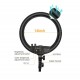 LE-620B-02 24W 3200-5500K 14inch Dimmable LED Selfie Ring Light Photography Video Fill Light Ring Lamp with Phone Clip