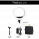 LE-620B-02 24W 3200-5500K 14inch Dimmable LED Selfie Ring Light Photography Video Fill Light Ring Lamp with Phone Clip LE-620B-02 24W 3200-5500K 14inch Dimmable LED Selfie Ring Light Photography Video Fill Light Ring Lamp with Phone Clip