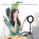 4.7 inch 12cm Ring Light + Desktop Tripod Selfie Stick Mount USB White Light LED Ring Vlogging Photography Video Lights Kits