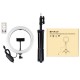 PK3081B 26cm Marquee RGBWW LED Ring Light 168 LED Dual-color Temperature Dimmable Vlogging Photography Video Ring Lights PK3081B 26cm Marquee RGBWW LED Ring Light 168 LED Dual-color Temperature Dimmable Vlogging Photography Video Ring Lights