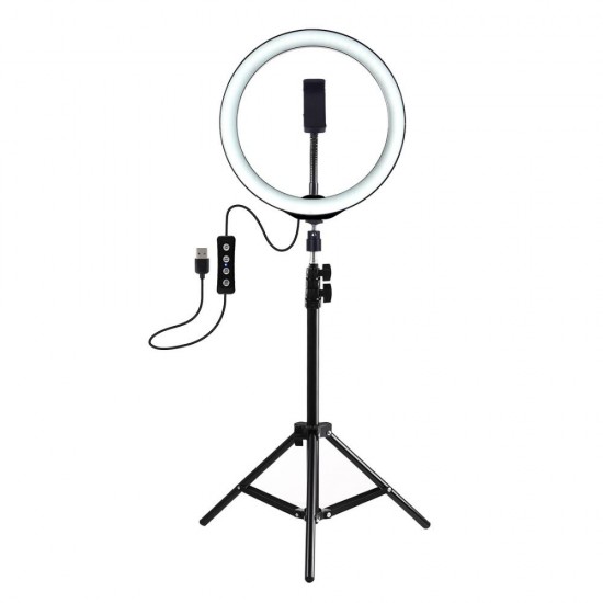 PKT3035 10 Inch USB Video Ring Light with 110cm Light Stand Dual Phone Clip for Tik Tok Youtube Live Streaming PKT3035 10 Inch USB Video Ring Light with 110cm Light Stand Dual Phone Clip for Tik Tok Youtube Live Streaming