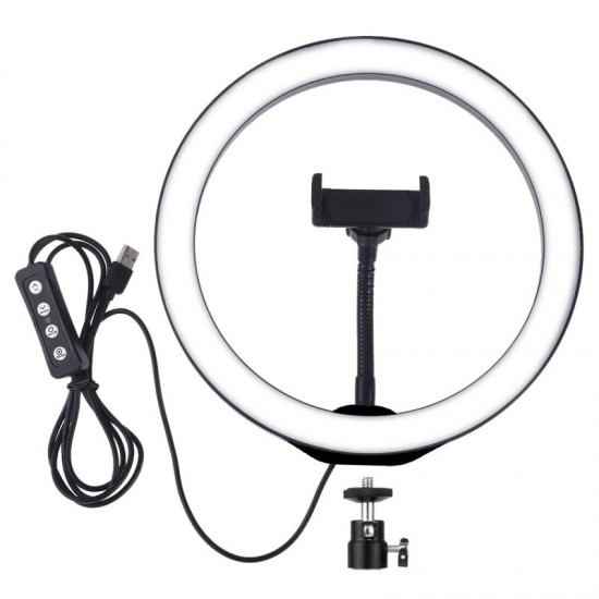PKT3035 10 Inch USB Video Ring Light with 110cm Light Stand Dual Phone Clip for Tik Tok Youtube Live Streaming PKT3035 10 Inch USB Video Ring Light with 110cm Light Stand Dual Phone Clip for Tik Tok Youtube Live Streaming