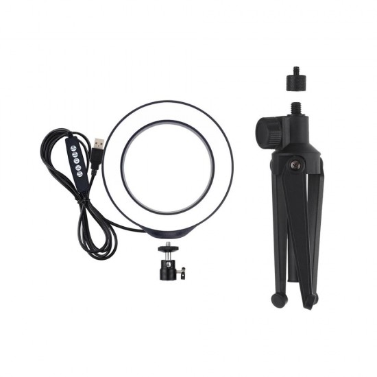 PKT3048 RGBW 8 Color 16cm 6.2 Inch LED Video Ring Light with Tripod Stand for Youtube Tik Tok Live Streaming PKT3048 RGBW 8 Color 16cm 6.2 Inch LED Video Ring Light with Tripod Stand for Youtube Tik Tok Live Streaming