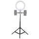 PKT3055B 10.2 Inch RBGW Dimmable bluetooth APP Control Remote Control LED Video Ring Light with PU450B Tripod Stand for Youtube Tik Tok Live Streaming