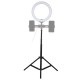 PKT3055B 10.2 Inch RBGW Dimmable bluetooth APP Control Remote Control LED Video Ring Light with PU450B Tripod Stand for Youtube Tik Tok Live Streaming PKT3055B 10.2 Inch RBGW Dimmable bluetooth APP Control Remote Control LED Video Ring Light with PU450B Tripod Stand for Youtube Tik Tok Live Streaming