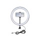 PKT3056B 11.8 inch 30cm 3 Modes Dimmable LED Ring Light for Youtube Vlogging Video Broadcast Live with 110cm Tripod Mount