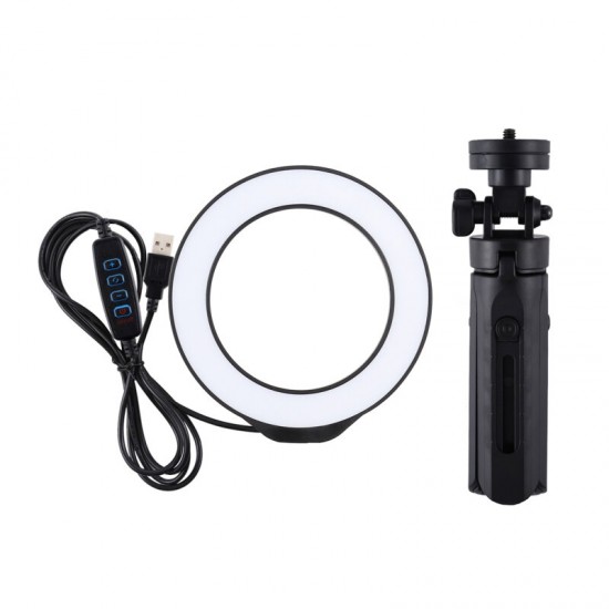 PKT3058B 4.7 inch USB 3 Modes Dimmable LED Ring Light for Youtube Tik Tok Live Streaming Broadcast Vlogging Selfie with 16.5cm Tripod PKT3058B 4.7 inch USB 3 Modes Dimmable LED Ring Light for Youtube Tik Tok Live Streaming Broadcast Vlogging Selfie with 16.5cm Tripod