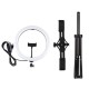 PKT3062B 11.8 Inch Dimmable LED Selfie Video Ring Light with PU457B Tripod for Youtube Tik Tok Live Streaming