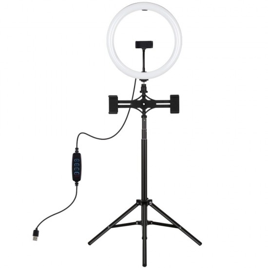 PKT3062B 11.8 Inch Dimmable LED Selfie Video Ring Light with PU457B Tripod for Youtube Tik Tok Live Streaming